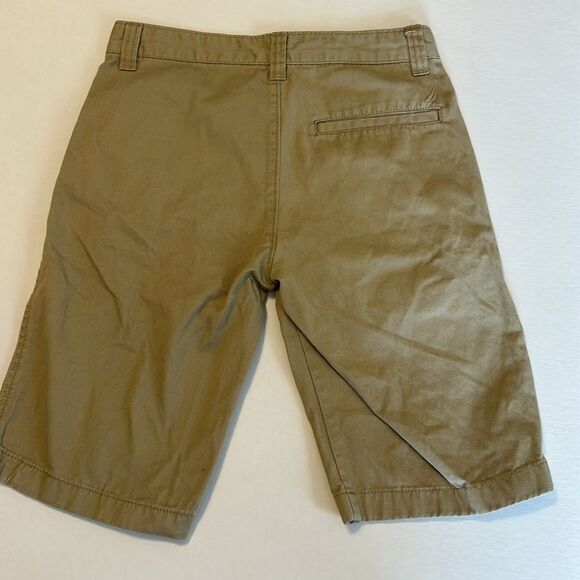 TOMMY HILFIGER NAUTICA GAP Size 12 Cotton Chino Shorts Red Khaki Peach Uniform - Picture 15 of 15